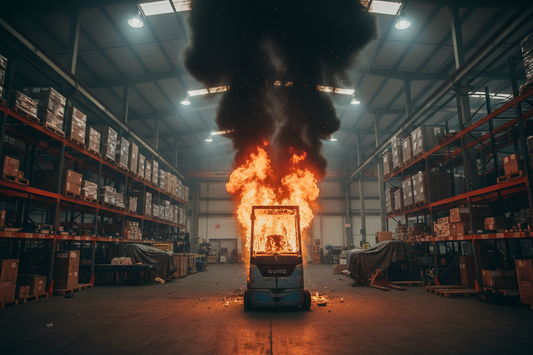 Fire Protection for Battery Powered Forklifts and Scissor Lifts